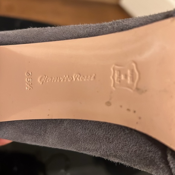 Gianvito Rossi Gray Ankle Boots - Picture 8 of 9